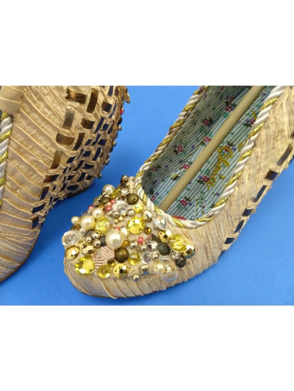 Women's Irregular Choice Sparkly Sequin Heels Size 10 Disco Pants - Picture 2 of 12